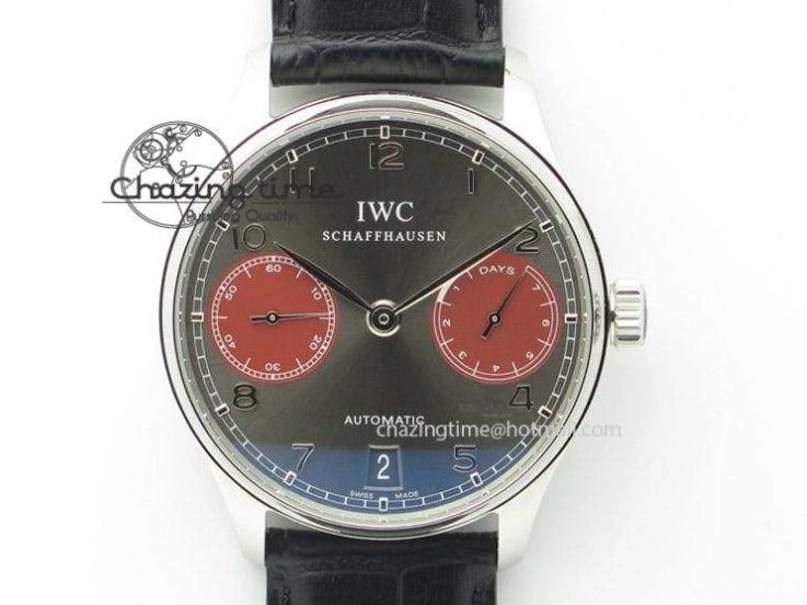 MIROTIME 0821 Portuguese Chrono RG IW371480 ZF 1:1 Best Edition White Dial On Brown Leather Strap A7750 V HighPerformance 7266